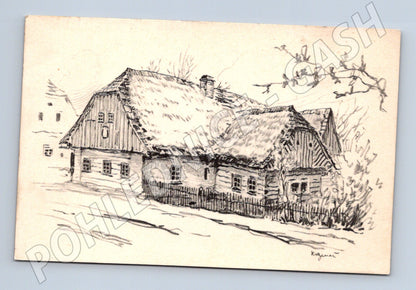 Pohlednice Hronov Jiráskův rodný domek 1934 (M30920)