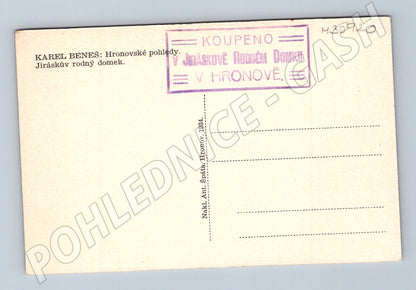 Pohlednice Hronov Jiráskův rodný domek 1934 (M30920)
