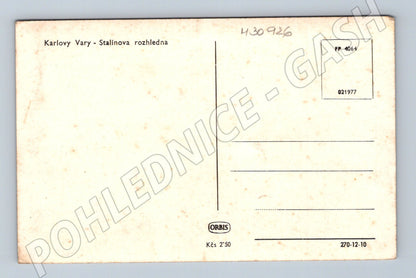 Pohlednice Karlovy Vary Stalinova rozhledna (M30926)