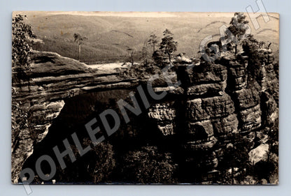 Pohlednice Pravčická brána Českosaské Švýcarsko 1948 (M30939)