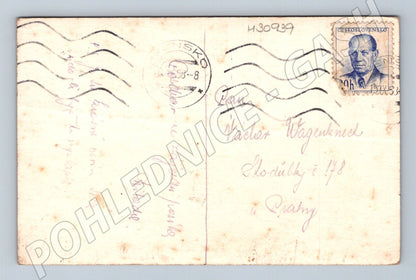 Pohlednice Pravčická brána Českosaské Švýcarsko 1948 (M30939)
