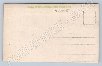 Postcard black and white portrait of a woman in a traditional costume (M3095)