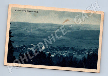 Pohlednice Klenec pod Čerchovem panorama 1927 (M30952)