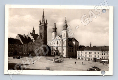 Pohlednice Litomyšl náměstí 1950 (M30963)