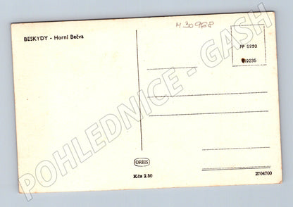 Pohlednice Horní Bečva Beskydy přehrada (M30968)