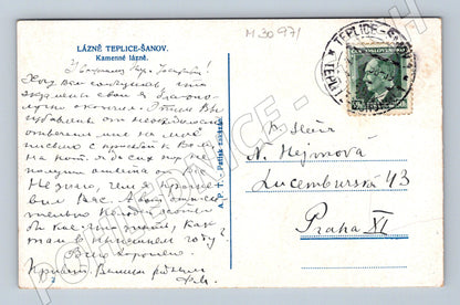 Pohlednice Teplice-Šanov Kamenné lázně 193x (M30971)