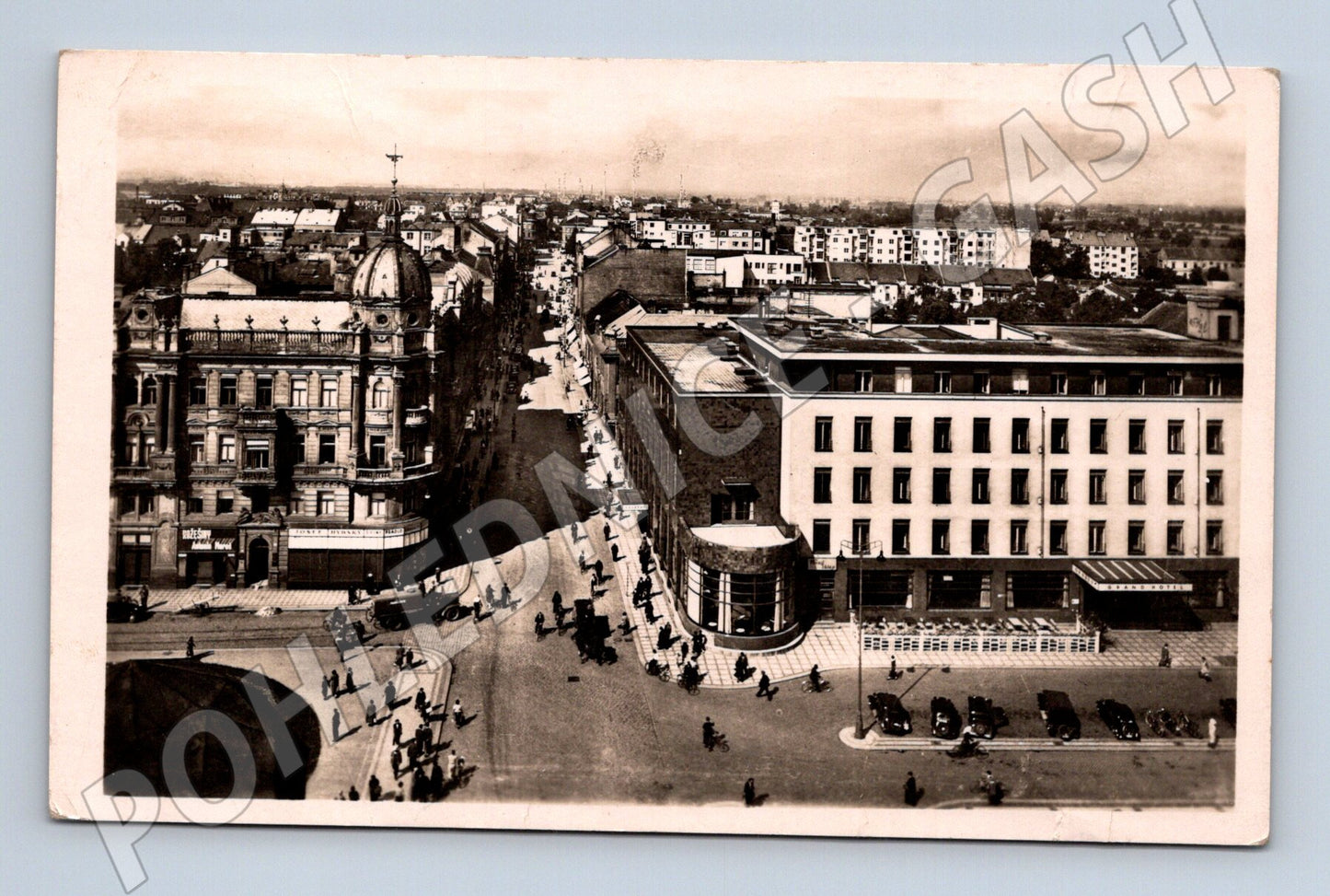 Pohlednice Pardubice městský ruch 1948 (M30972)