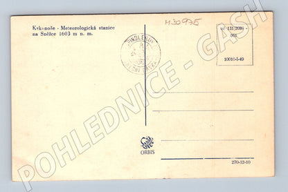 Pohlednice Krkonoše Sněžka Meteorologická stanice (M30975)