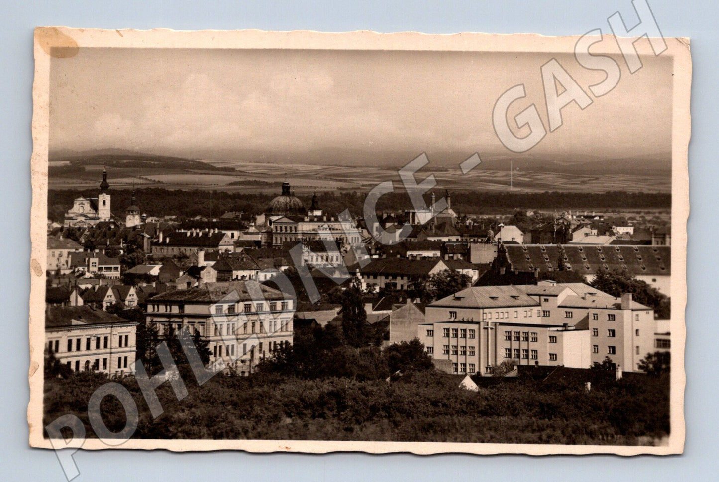 Pohlednice Kroměříž celkový pohled 1941 (M30978)