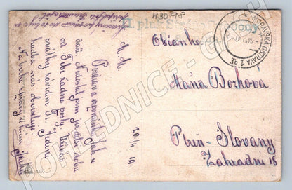 Postcard folk costumes ethnography II Freedom Guard Regiment (M3098)