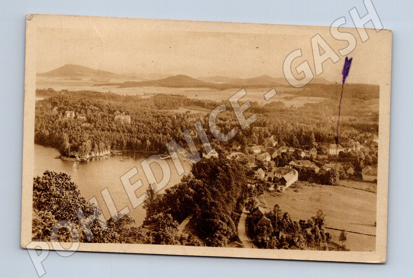 Pohlednice Staré Splavy u Máchova jezera 1935 (M30985)