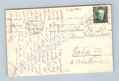Pohlednice Krkonoše Labská chata Kotel 1937 (M30991)