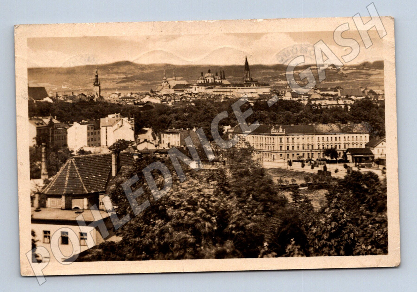 Pohlednice Olomouc panorama města 1939 (M31001)