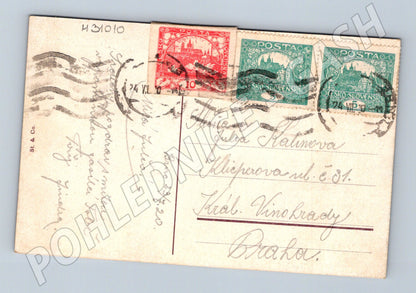 Pohlednice Brno Evangelický kostel Špilberk 1920 (M31010)