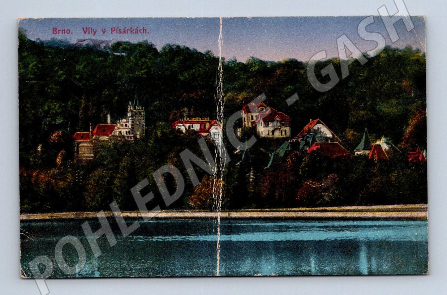 Pohlednice Brno Vily v Písárkách 1921 (M31012)