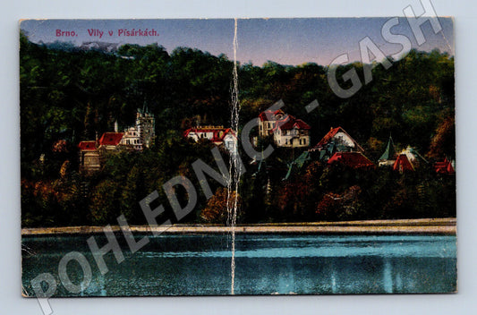 Pohlednice Brno Vily v Písárkách 1921 (M31012)