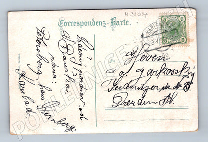 Pohlednice Karlovy Vary Vojenský lázeňský dům 1913 (M31014)