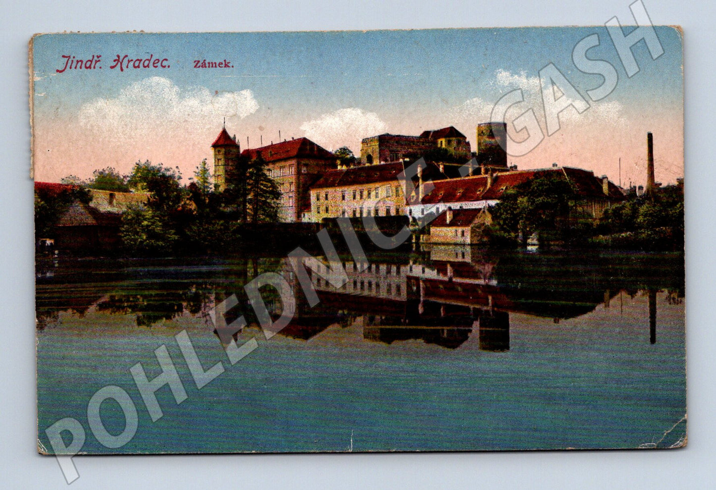Pohlednice Jindřichův Hradec zámek 1920 (M31016)