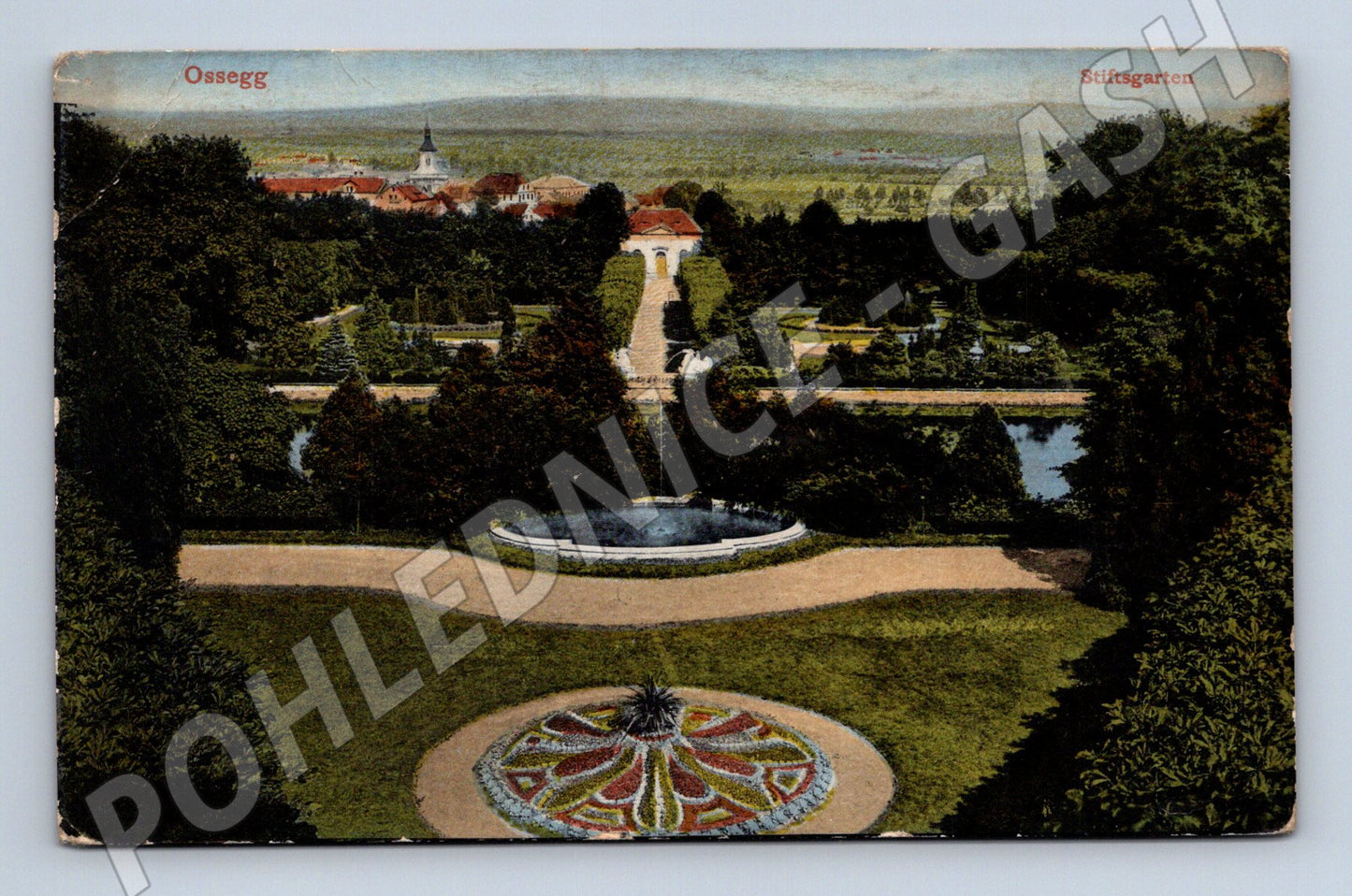 Pohlednice Osek Stiftsgarten klášterní zahrada (M31017)