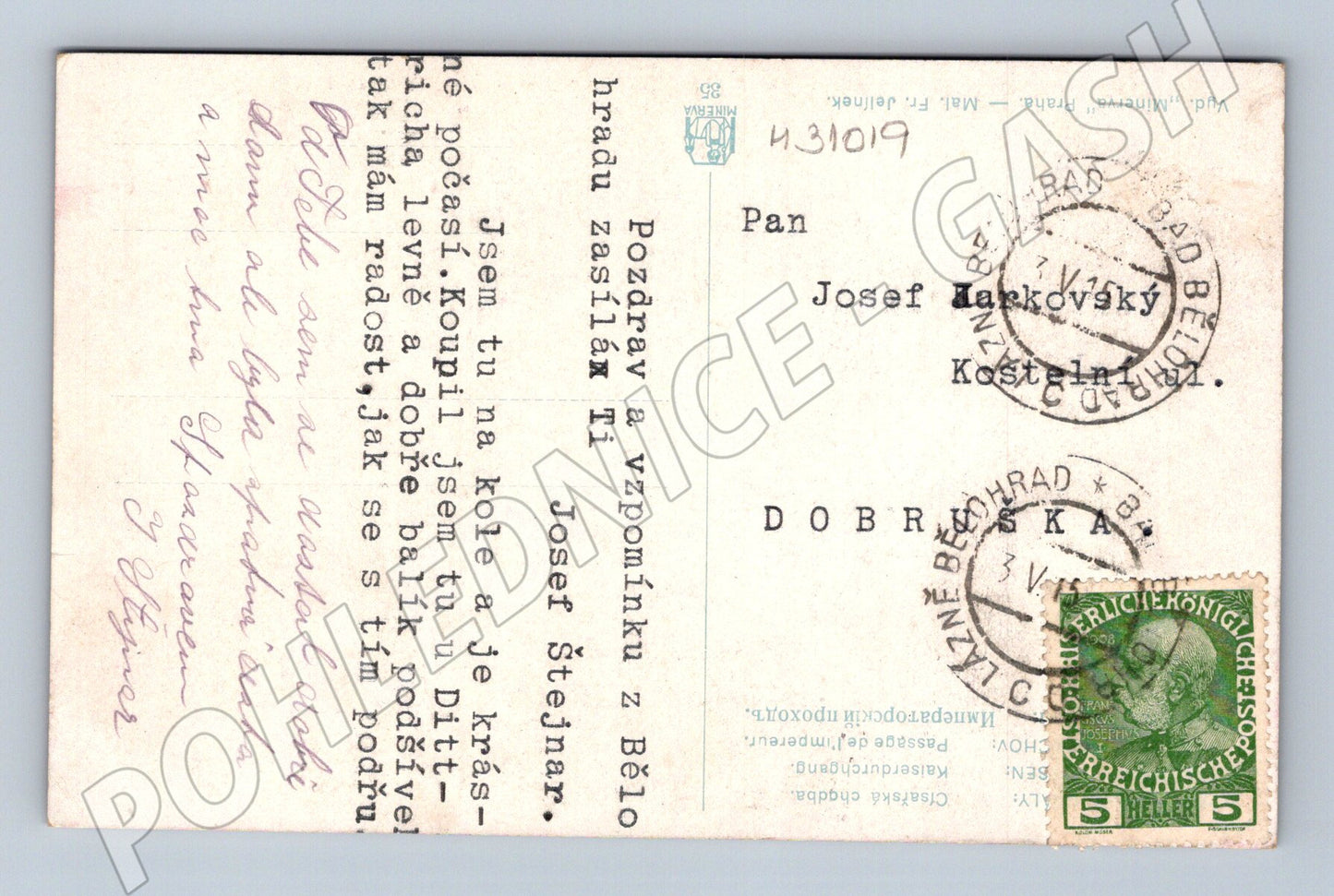 Pohlednice Německo skalní útvary 1941 (M31019)