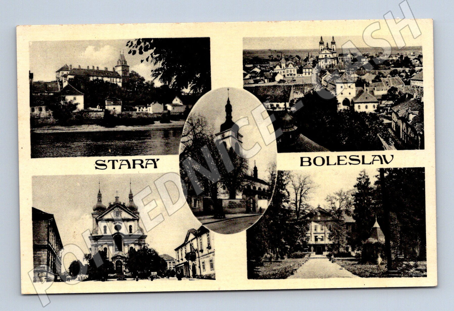 Pohlednice Stará Boleslav různé pohledy (M31022)