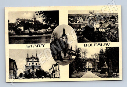 Pohlednice Stará Boleslav různé pohledy (M31022)
