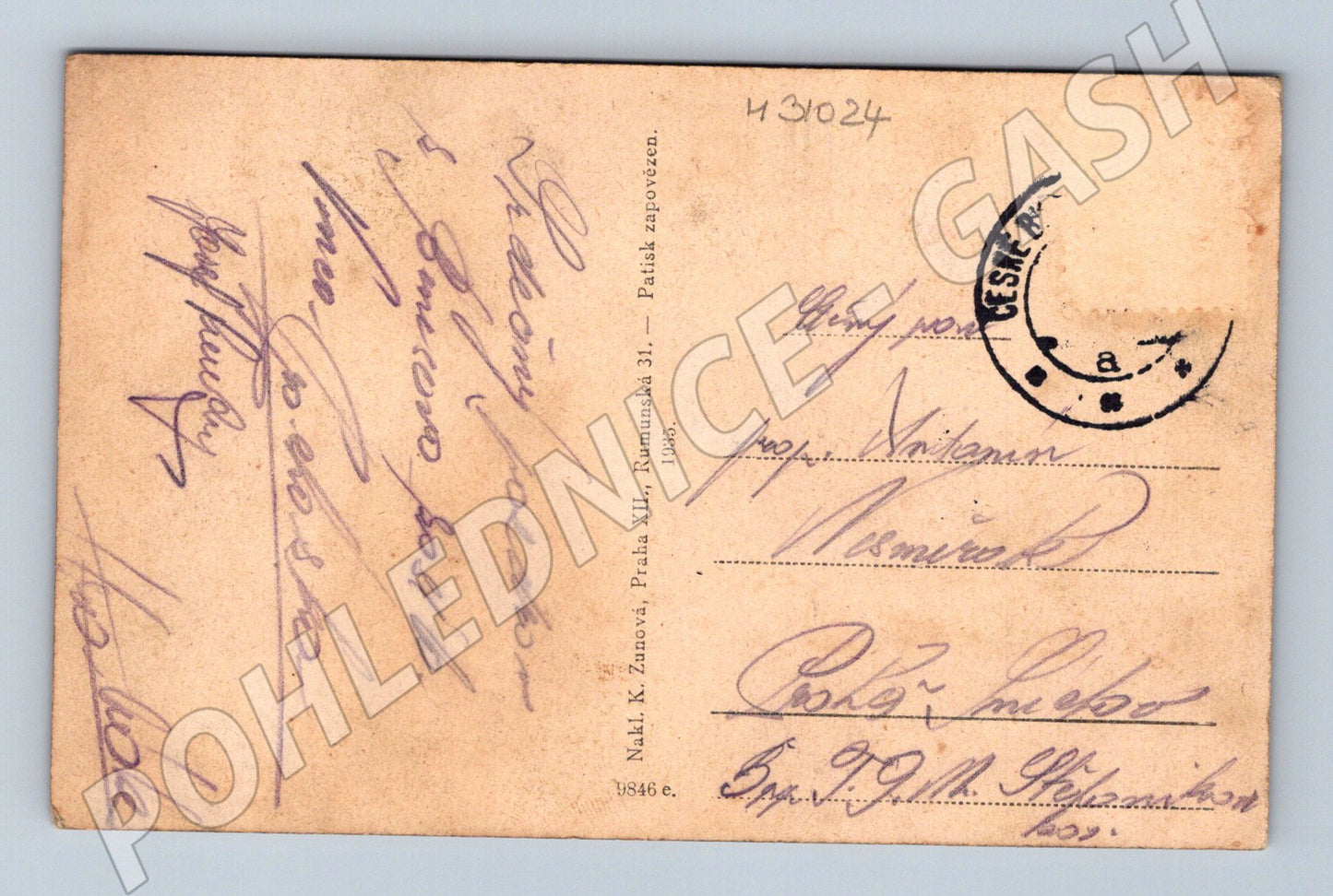 Pohlednice Benešov různé motivy 1935 (M31024)