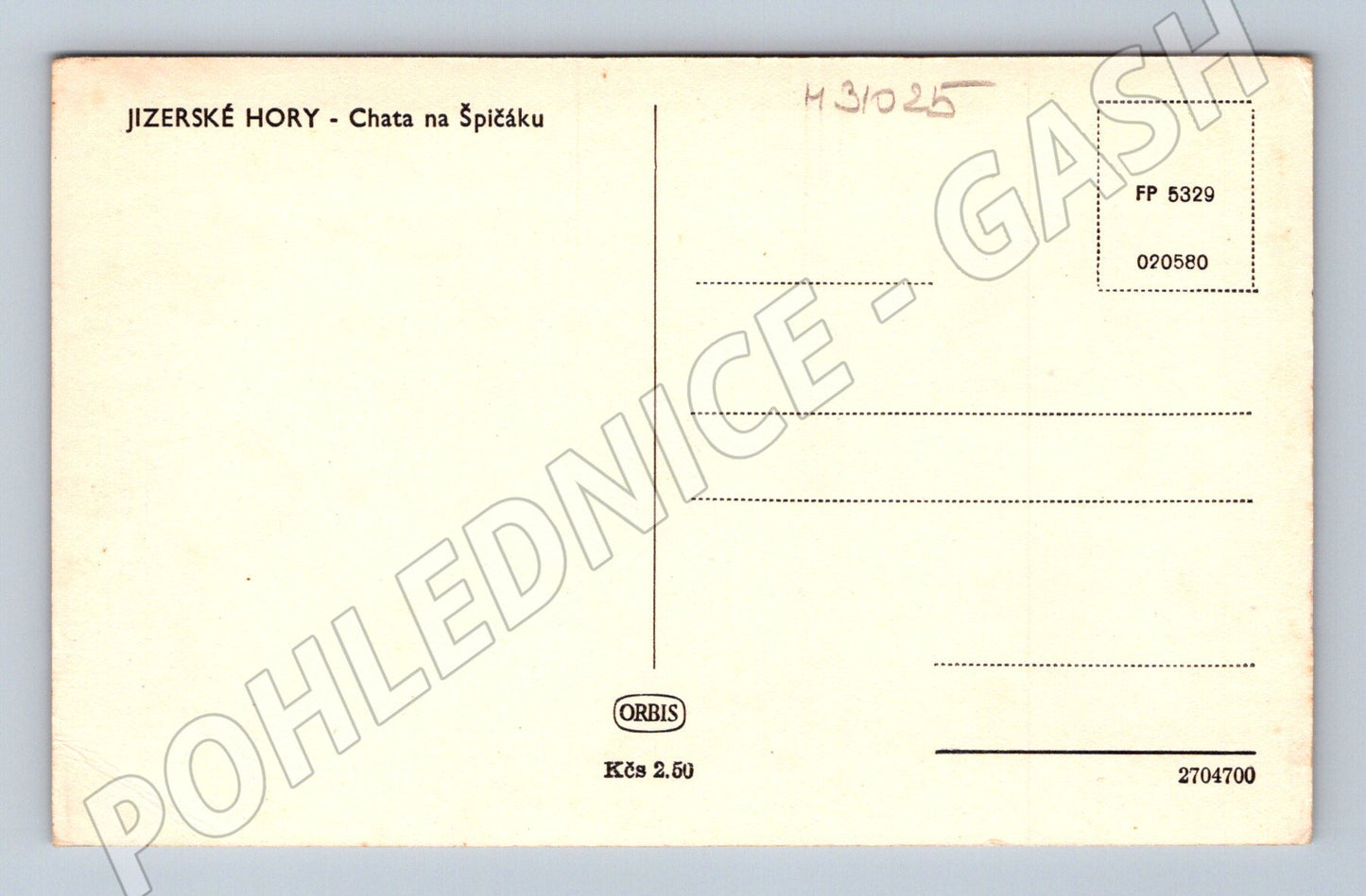 Pohlednice Jizerské Hory Chata na Špičáku (M31025)