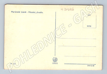 Pohlednice Mariánské Lázně Městské divadlo (M31026)