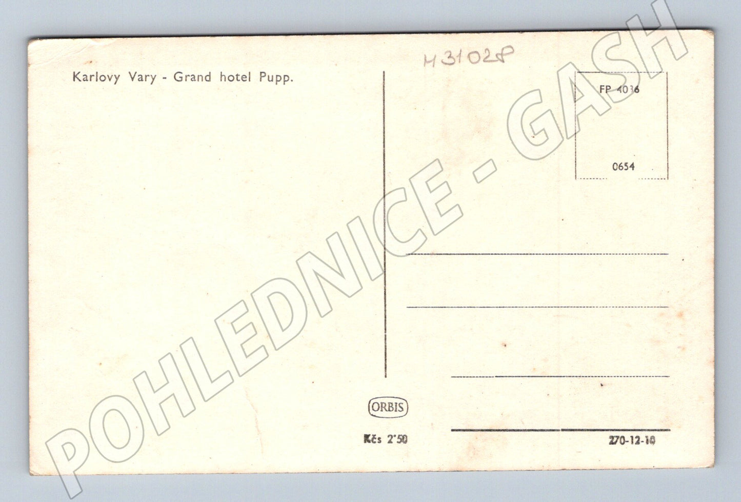 Pohlednice Karlovy Vary Grand hotel Pupp (M31028)