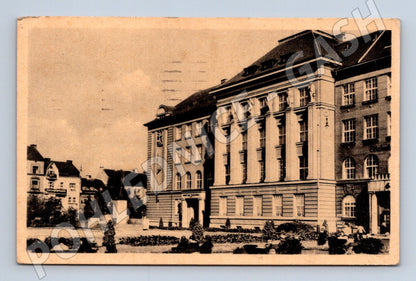 Pohlednice Plzeň Vyšší hosp. škola Kl. Gottwalda 1951 (M31029)