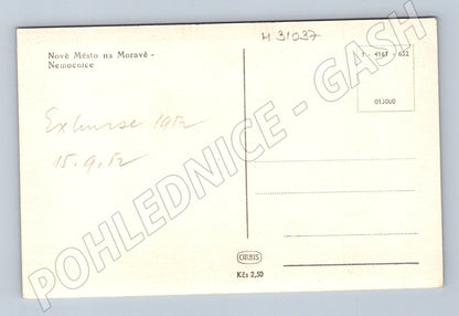Pohlednice Nové Město na Moravě nemocnice 1952 (M31037)