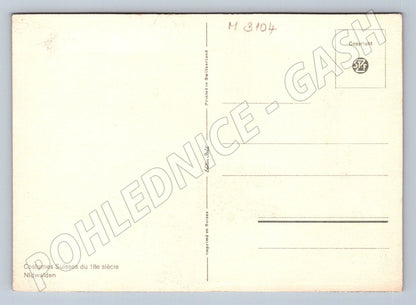 Pohlednice Švýcarské kroje 18 století Nidwalden (M3104)