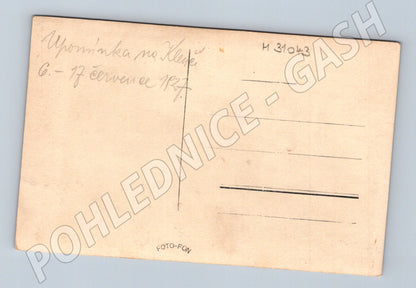Pohlednice Klenčí Rodný domek J. Jindřicha 1937 (M31043)