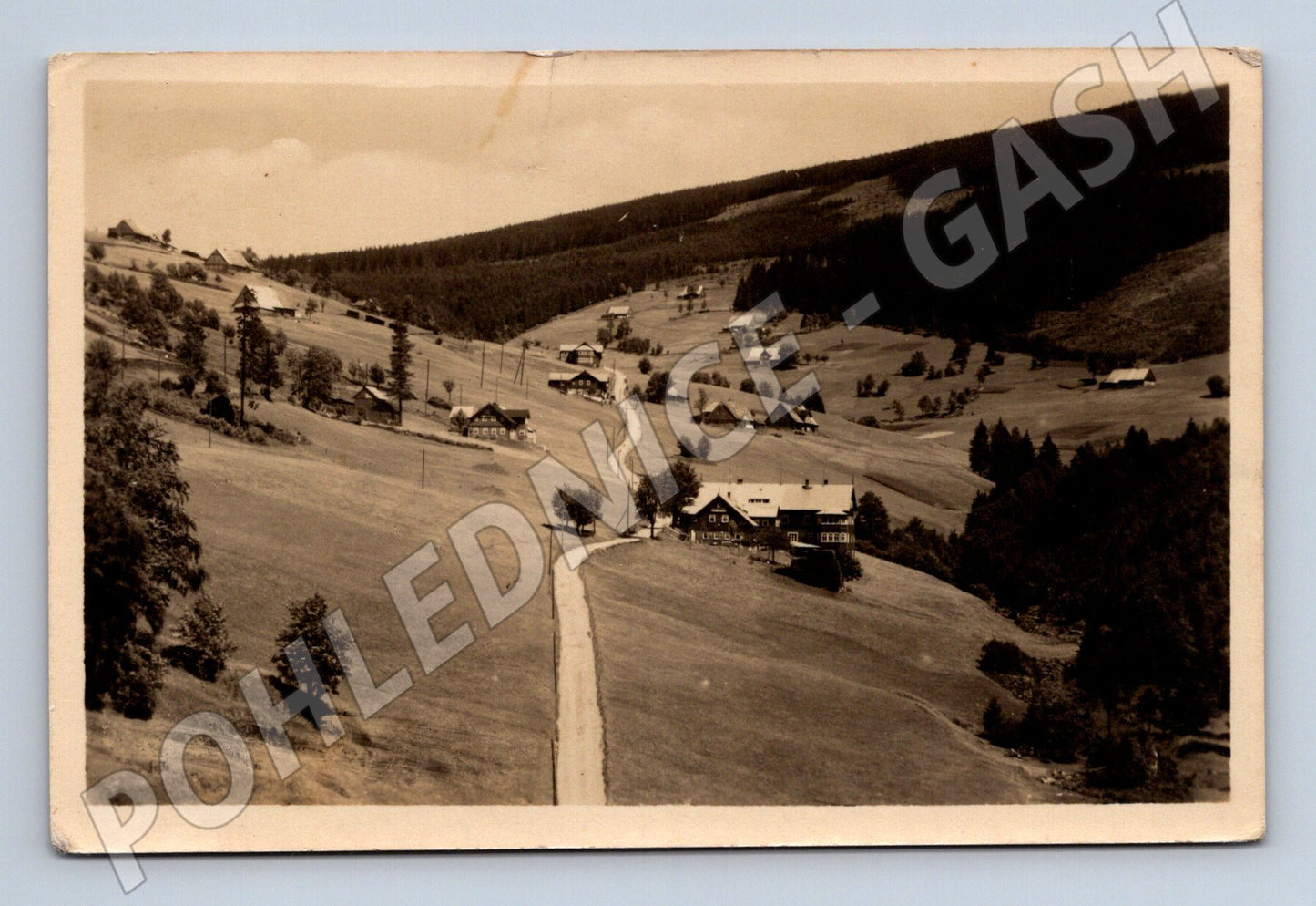 Pohlednice Krkonoše Malá Úpa Pension Rusalka 1938 (M31044)