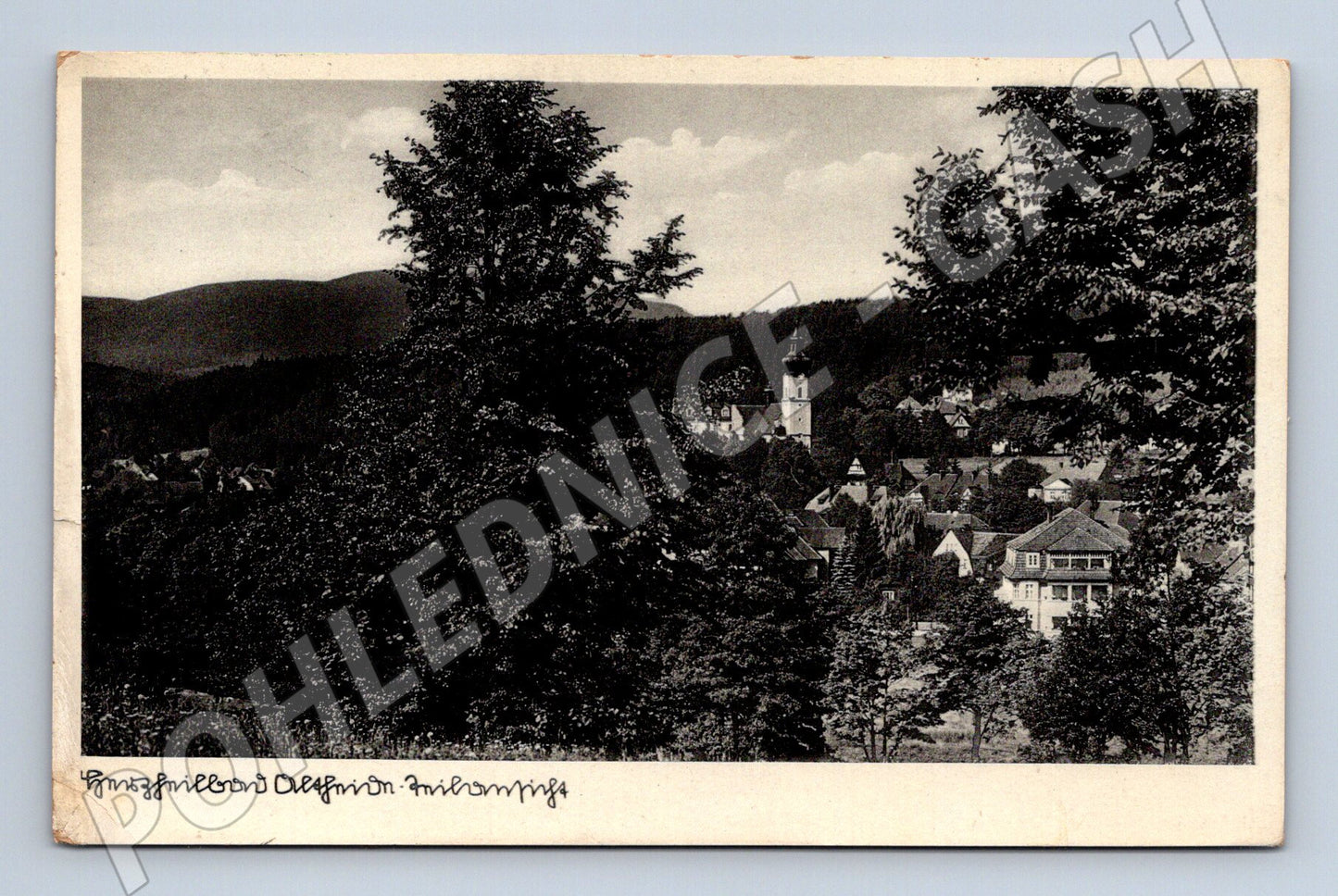 Pohlednice Špindlerův Mlýn Ölberg s kostelem 1939 (M31052)