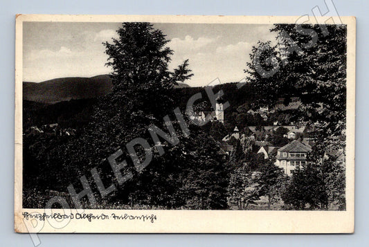 Pohlednice Špindlerův Mlýn Ölberg s kostelem 1939 (M31052)