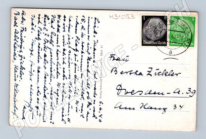 Pohlednice Německo Jungferngrün Dorfmitte 1918 (M31053)