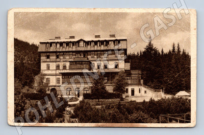 Pohlednice Český Krumlov Hotel Rixi 1926 (M31063)