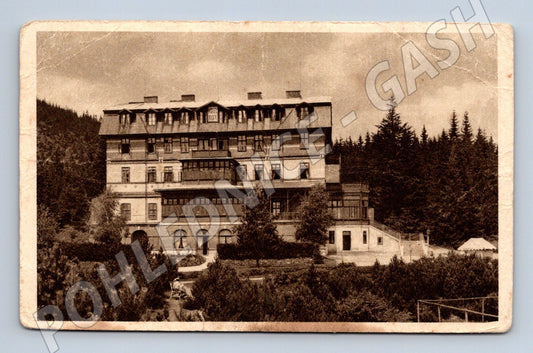 Pohlednice Český Krumlov Hotel Rixi 1926 (M31063)