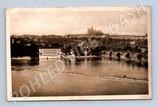 Pohlednice Praha Hradčany Karlův most 1930 (M31065)