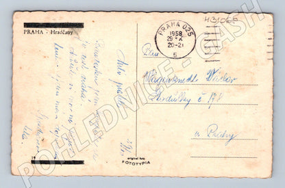 Pohlednice Praha Hradčany panorama 1958 (M31068)