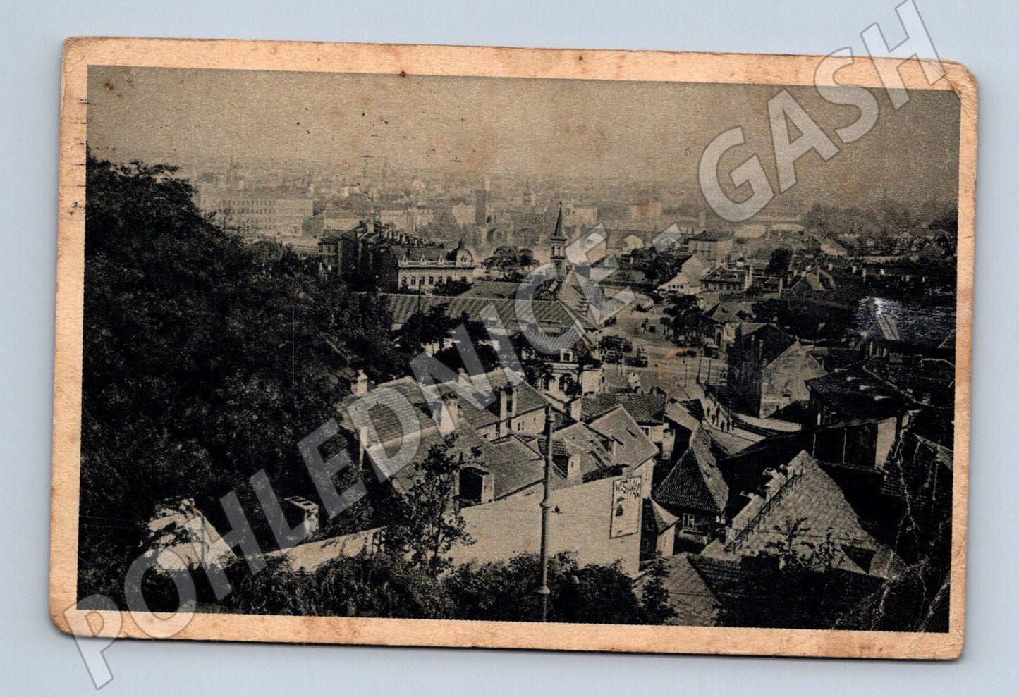 Pohlednice Praha pohled z Letné 1917 (M31074)