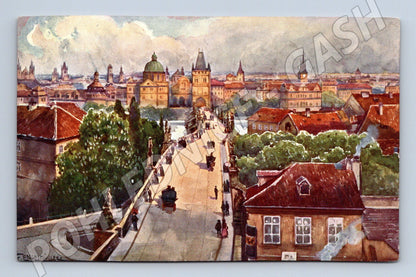 Pohlednice Praha Karlův most panorama (M31083)