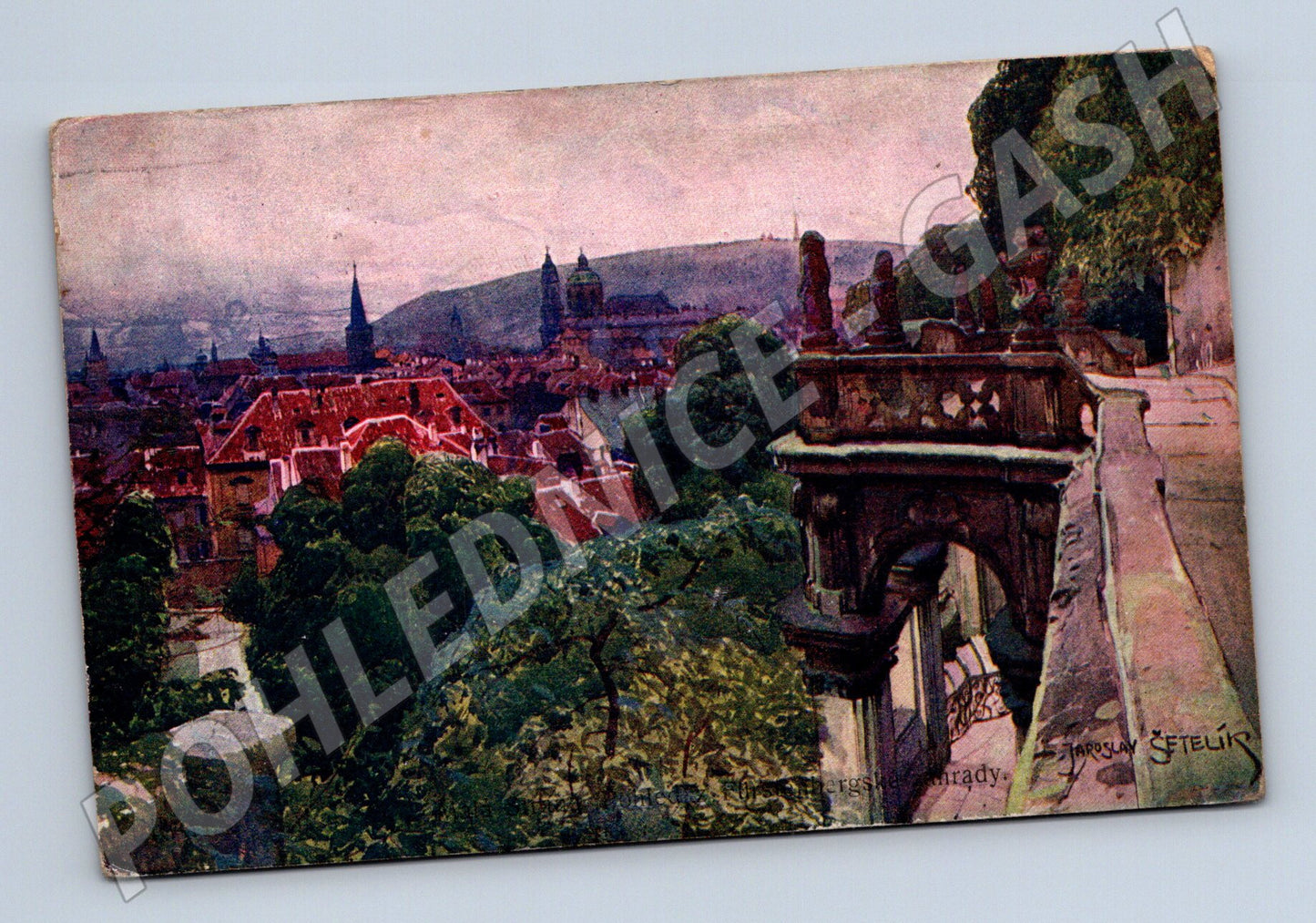 Pohlednice Praha Krejcarovy sady J. Šeteliš (M31084)