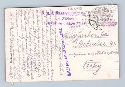 Pohlednice Praha Most arcivévody Františka Ferdinanda 1916 (M31086)
