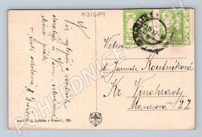 Pohlednice Velikonoce ženy kroj 1919 (M31089)