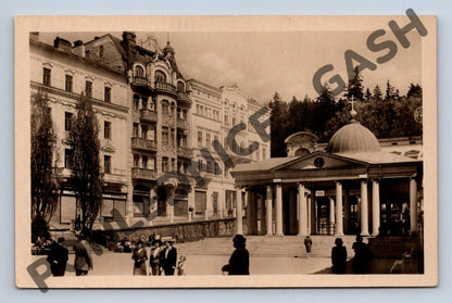 Pohlednice Mariánské Lázně Křížový pramen historická (M311)