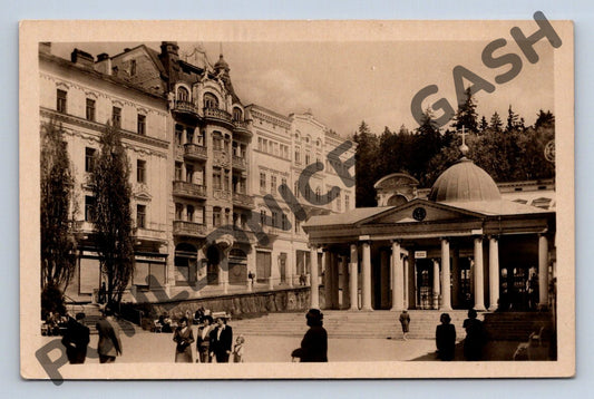 Pohlednice Mariánské Lázně Křížový pramen historická (M311)