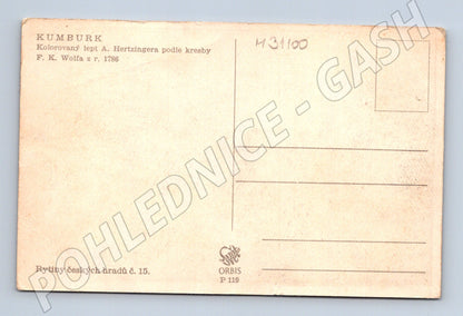 Pohlednice Kumburk hrad dle kresby F. K. Wolfa (M31100)
